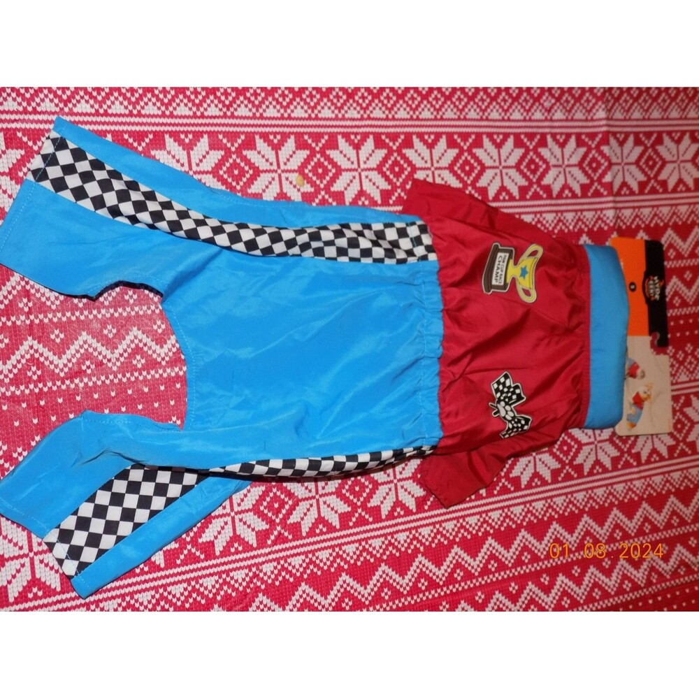 Dog Pet Race Car Driver Halloween Costume Size Small